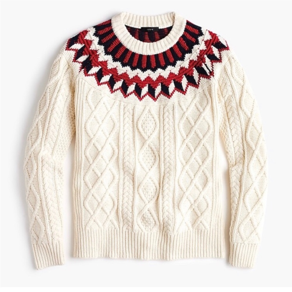 J. Crew | fair isle sweater | small